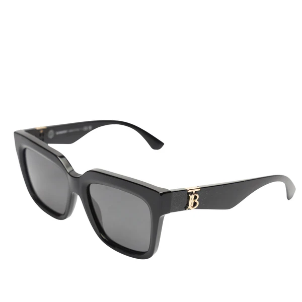 Burberry Black Acetate Square Sunglasses